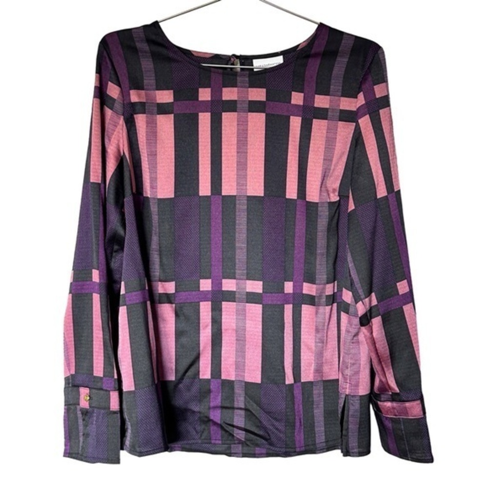 Liz Claiborne Womens Round Neck Long Sleeve Blouse - Picture 1 of 6